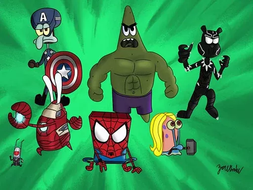 Spongebob's Bikini Bottom Chaos: Anime Adventure!